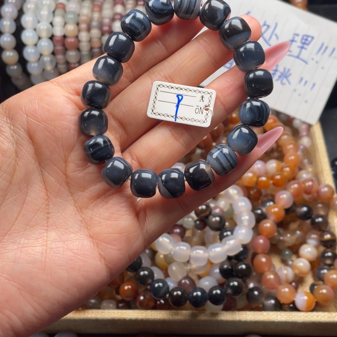 玛瑙/玉髓未镶嵌手链