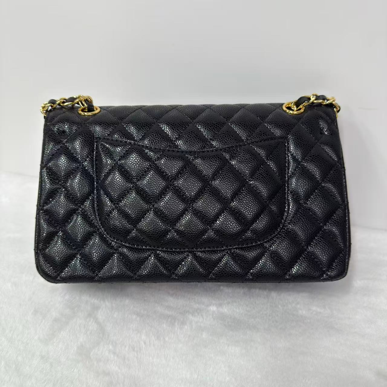 Chun Feng S li-FULIN真皮女包-鱼子酱金扣f黑色 26-0074