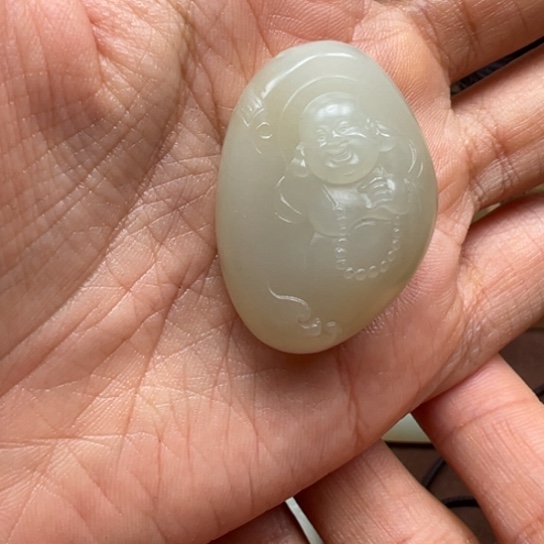 和田玉未镶嵌颈饰B****?且末佛