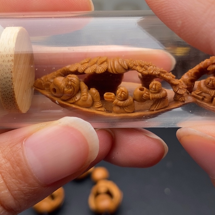 橄榄核吊坠核舟记2