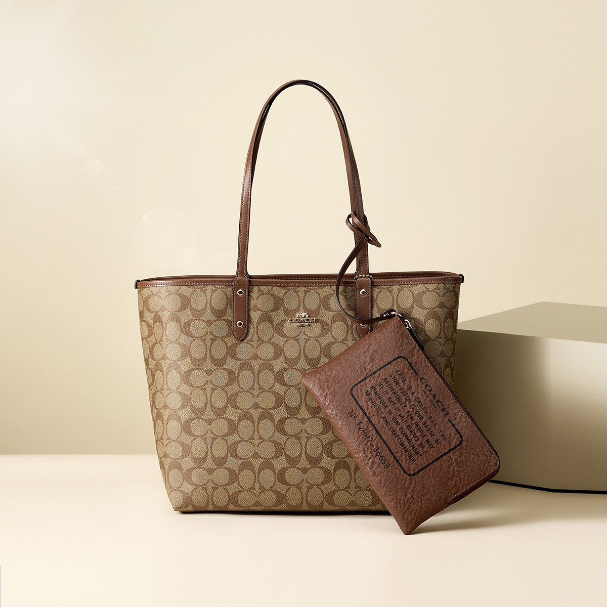 COACH｜【全国联保】蔻驰City 33托特子母包单肩手提包36658