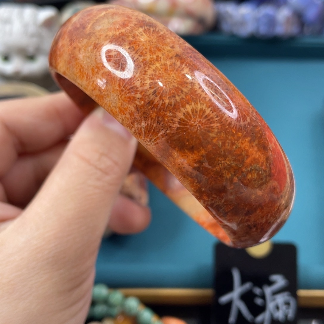 未镶嵌手镯硅化玉