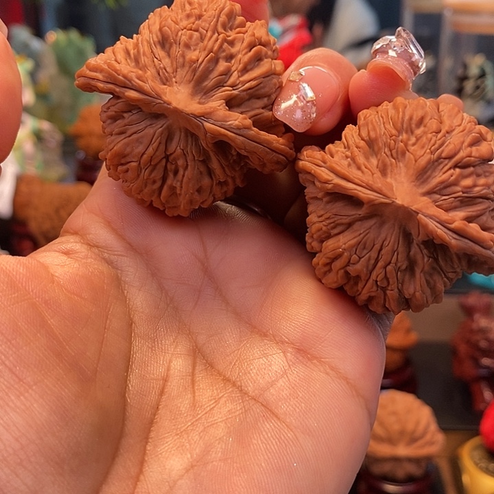 吊坠文玩核桃46全品四座楼