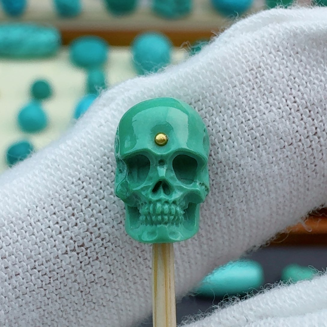 绿松石骷髅7.2未镶嵌