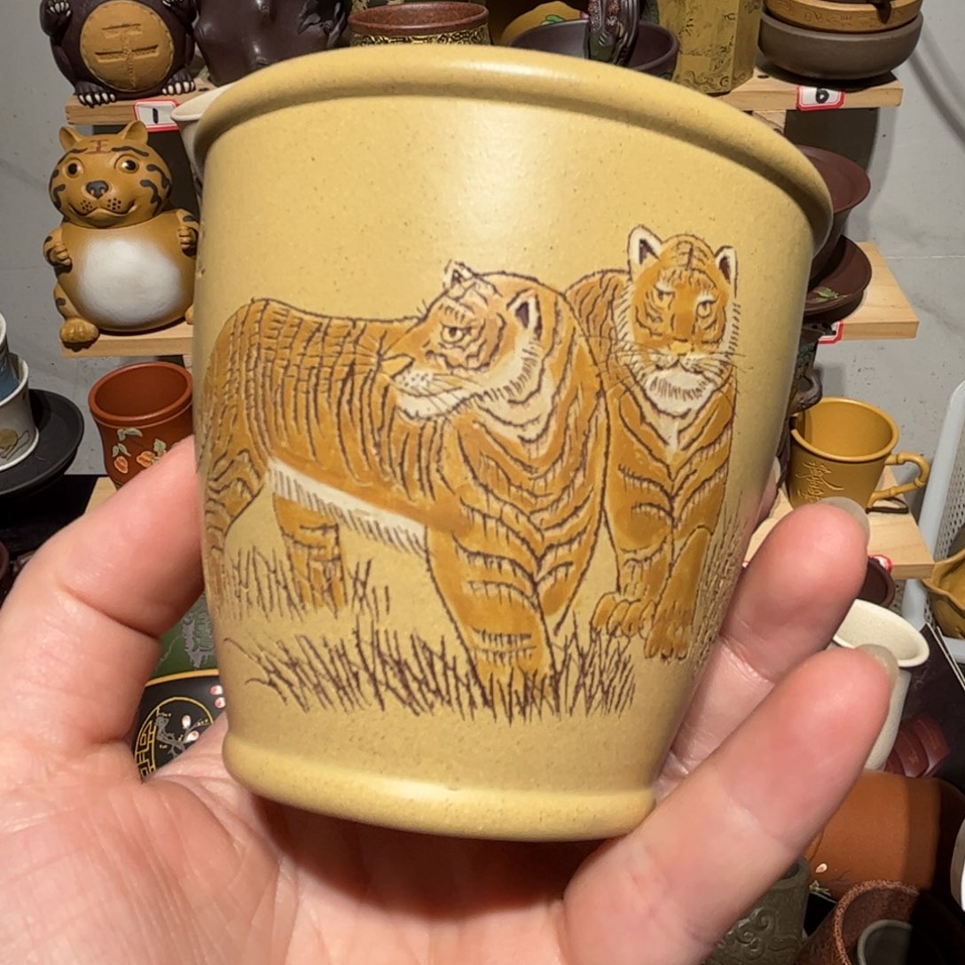 紫砂茶杯宜兴紫砂主人杯