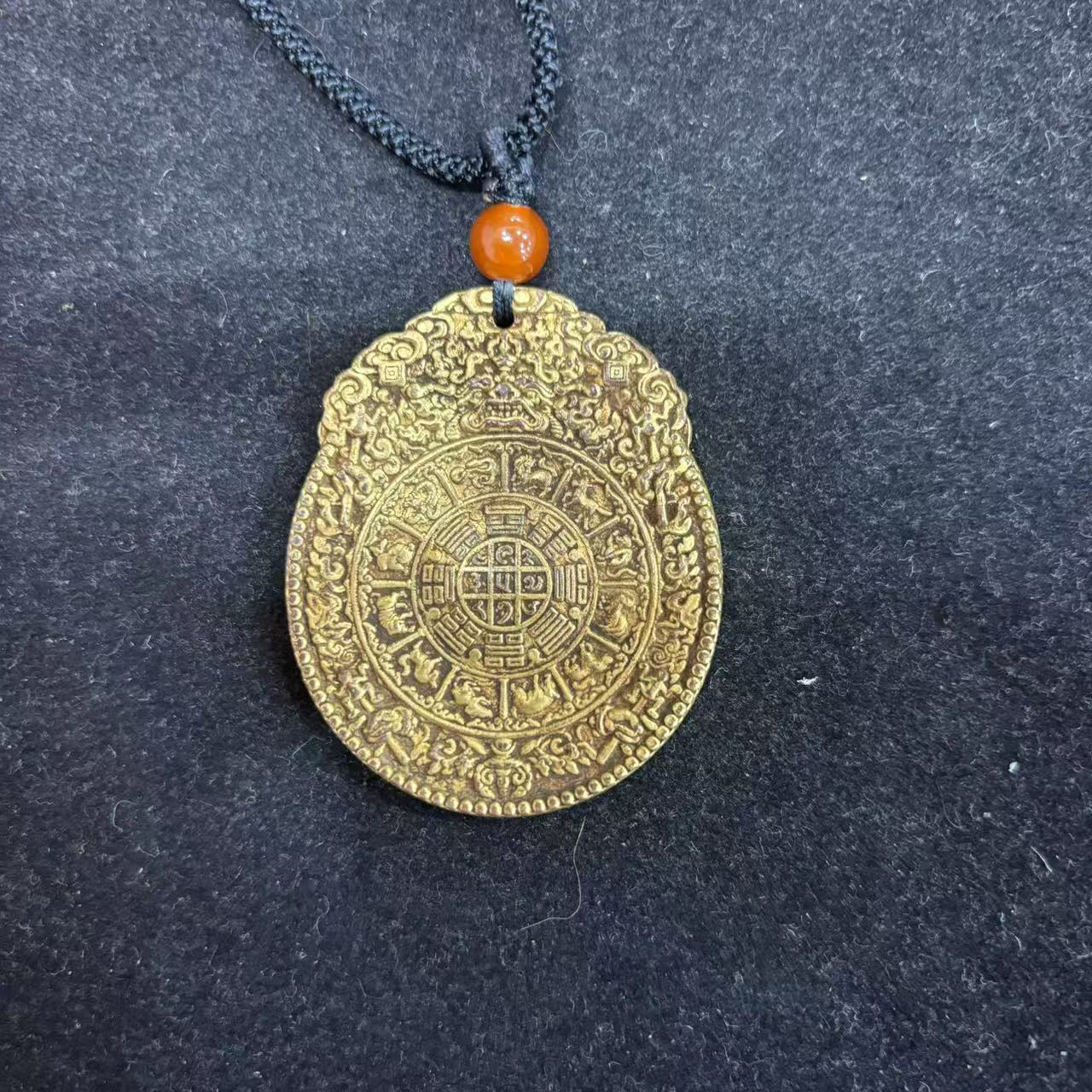 旧藏铜鎏金挂件/84989