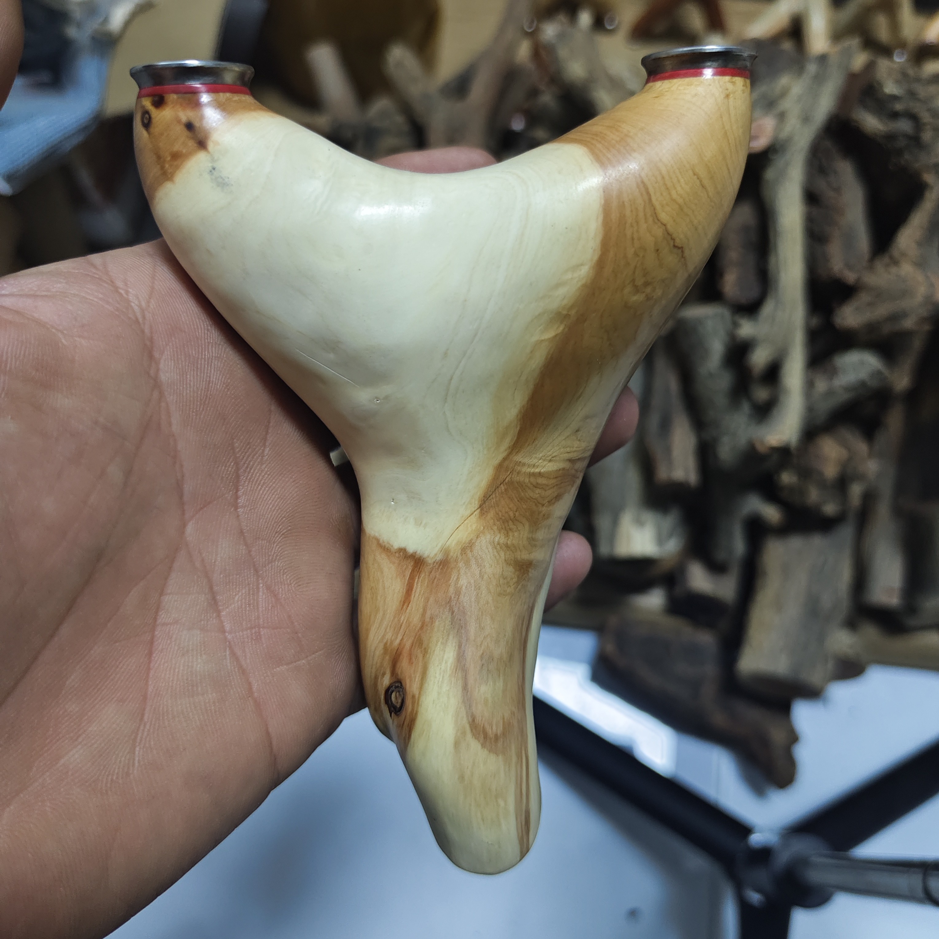 崖柏成品弹弓重炮95-18