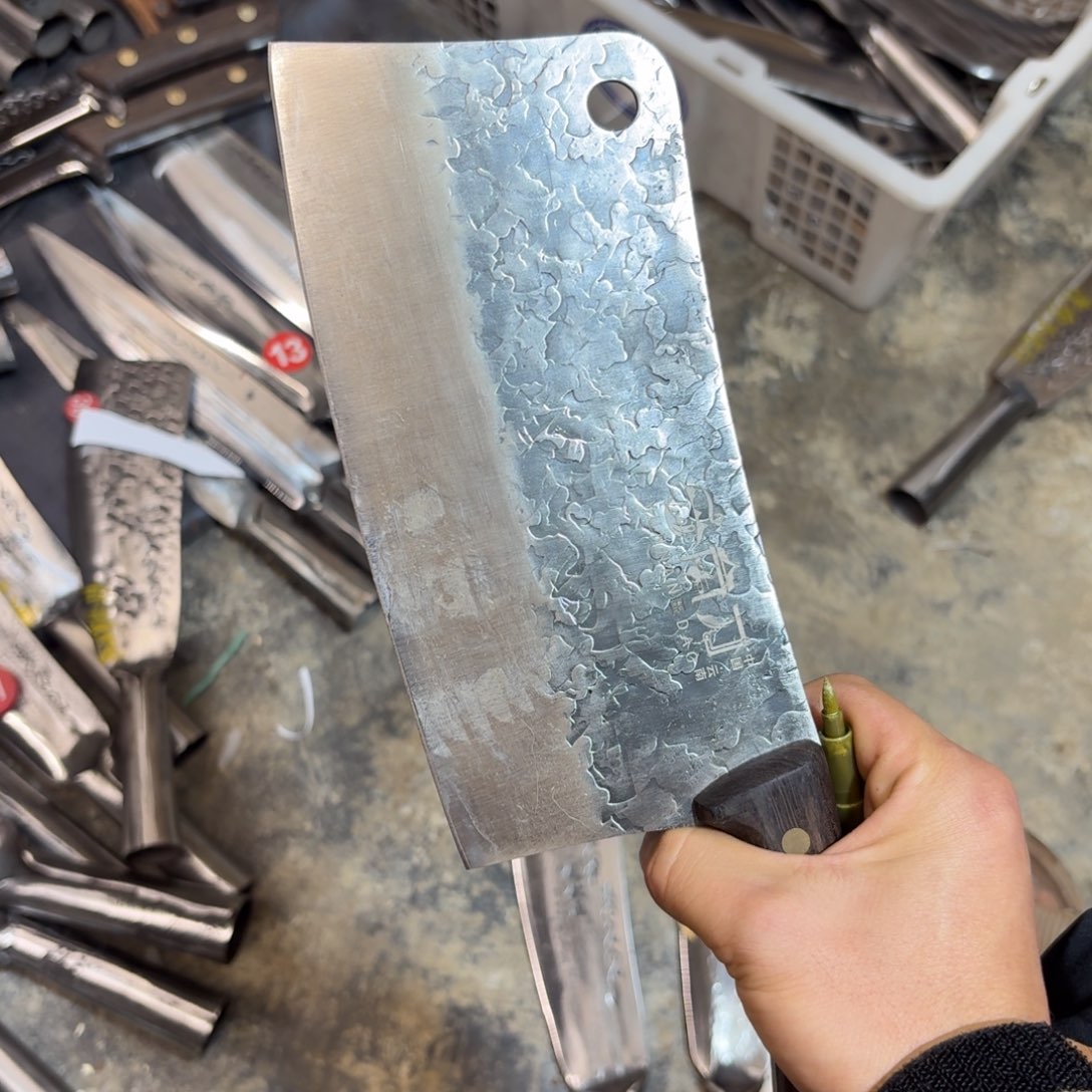 高碳锰钢云南阿老表手工锻打刀