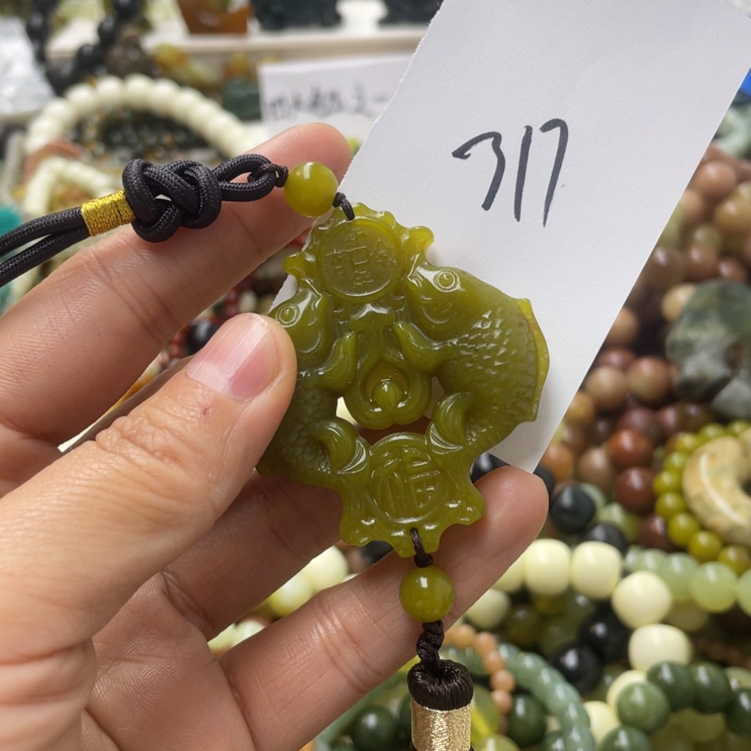 蛇纹石玉手链合金