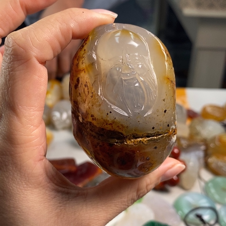 玛瑙/玉髓吊坠(不含链)未镶嵌