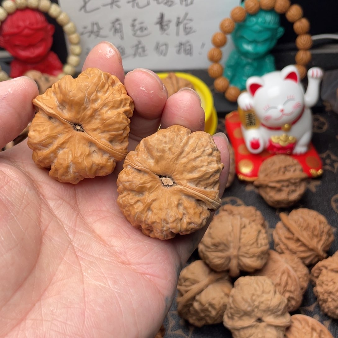核桃把件家**矿39蛤蟆头微修