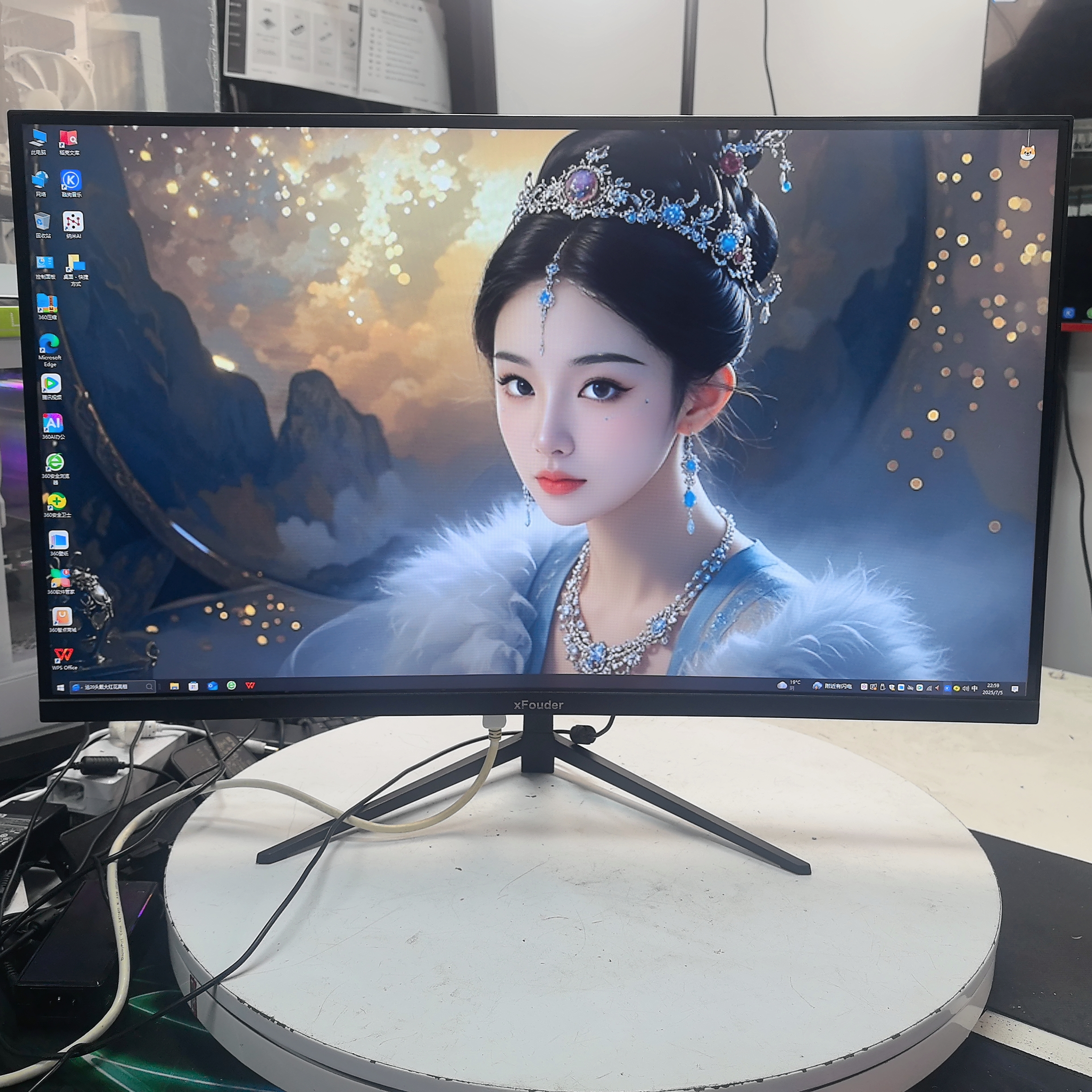 8新  XFOUDER32寸2K165HZ电竞游戏高清高刷显示器默认DP/HDMI 