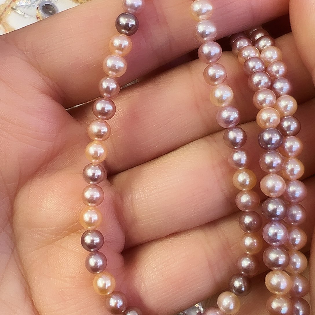 *****银S925镶嵌淡水珍珠颈饰拍三单发一单