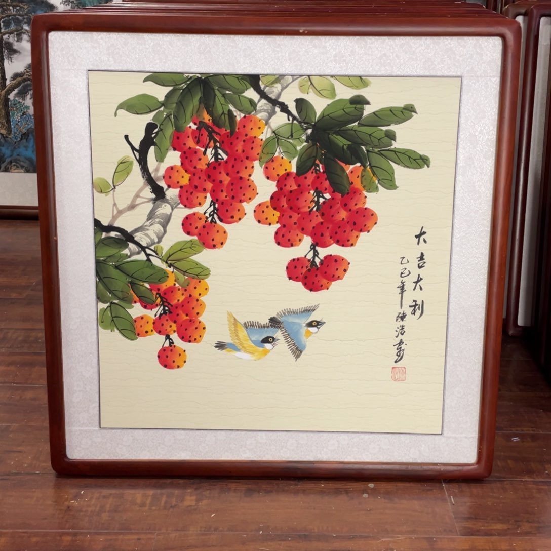 国画带框尺寸63*63厘米
