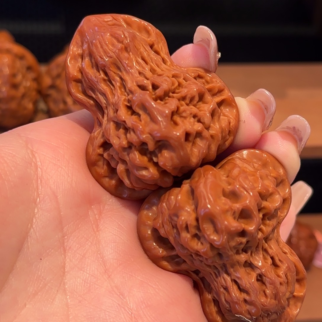 桃核吊坠花生葫芦精品 843