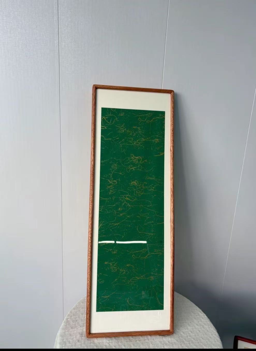 90*30实木画框榫卯结构可定制用于字画装裱挂墙