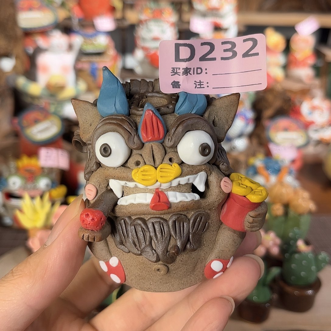泥塑纯手工茶宠摆件