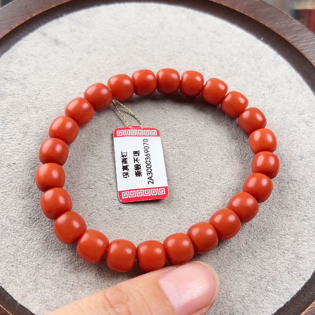南红玛瑙手串未镶嵌