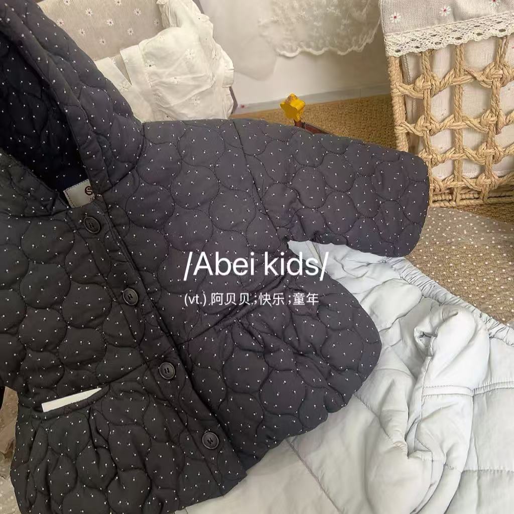 【M1】苏苏波点棉衣童装