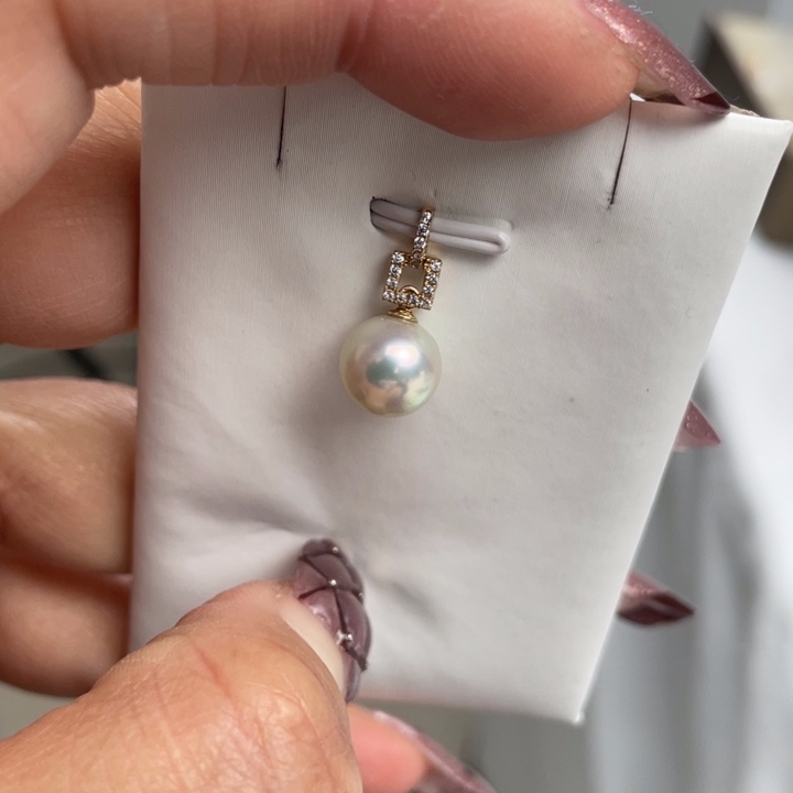 海水珍珠颈饰18K金镶嵌