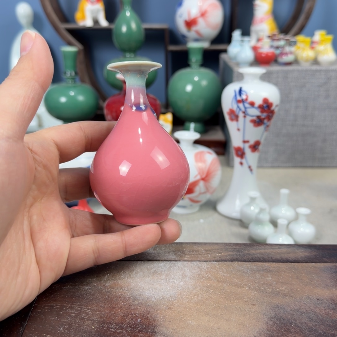 陶瓷手工小花器摆件