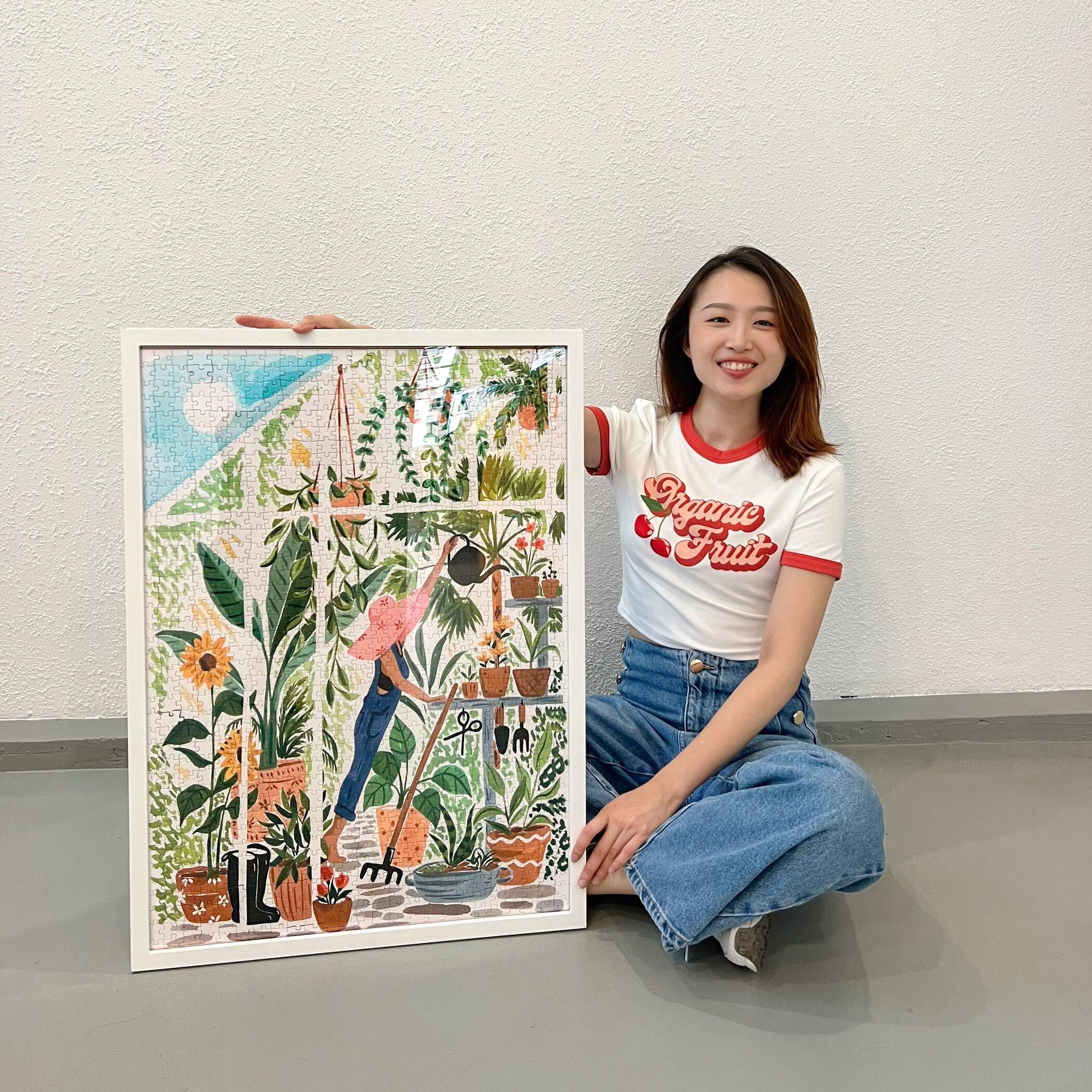 拼的乐 插画师500片拼图（花园秘境）拼图（不包盒损）