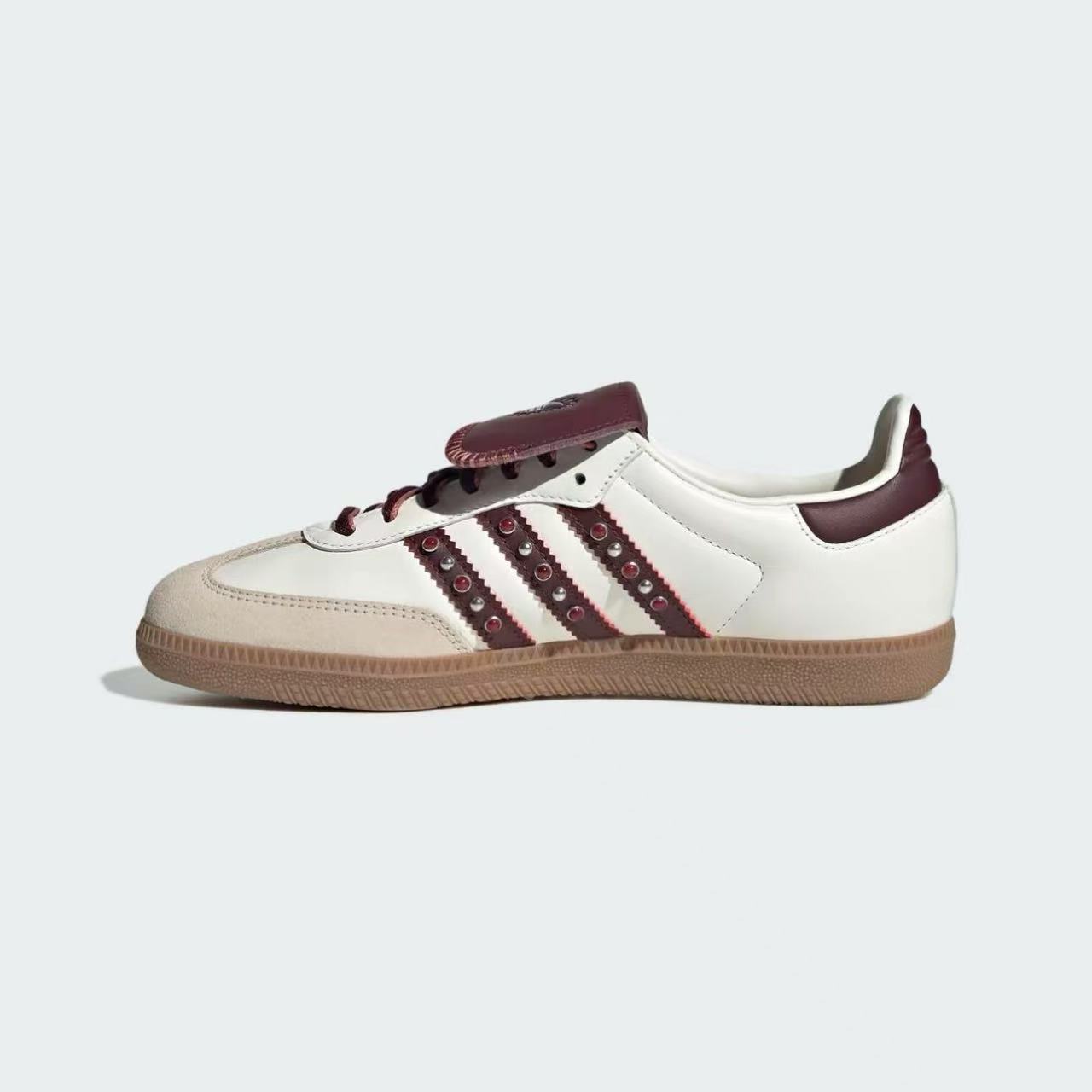 ADIDAS SAMBA LT 潮流百搭 经典 低帮德训鞋 女鞋 酒红 JQ9714