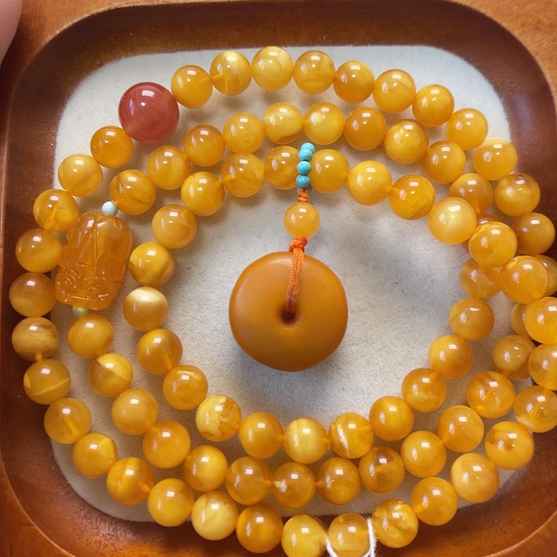 蜜蜡未镶嵌手串蜜蜡