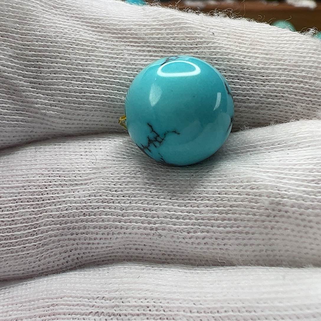 绿松石圆珠 未镶嵌