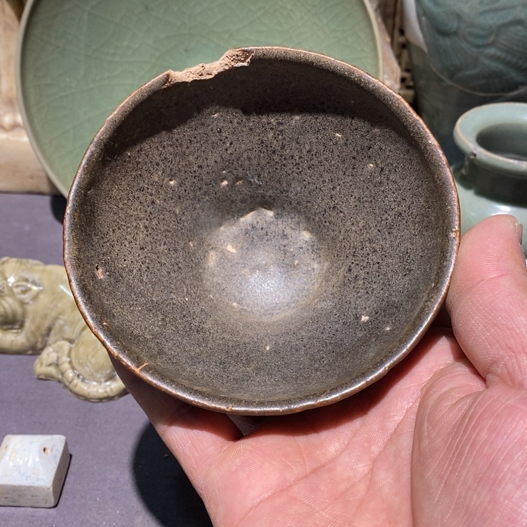 粉***帥茶盏吉州窑黑釉茶盏全品