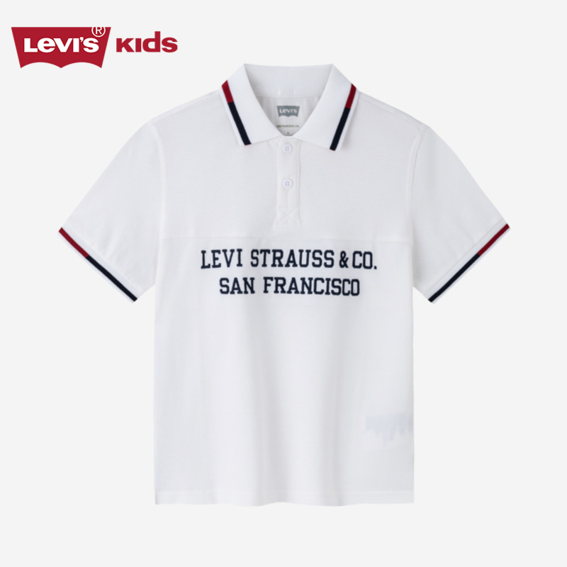 Levi's李维斯夏季休闲时尚童装短袖儿童简约Polo衫J533