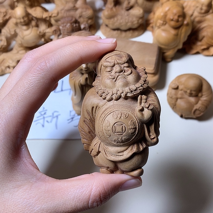 檀香木把件檀香钟馗