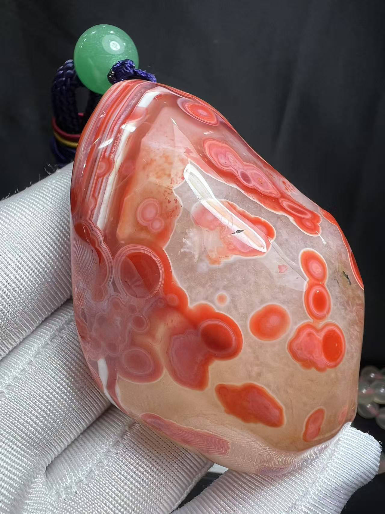 保山天然南红手把件