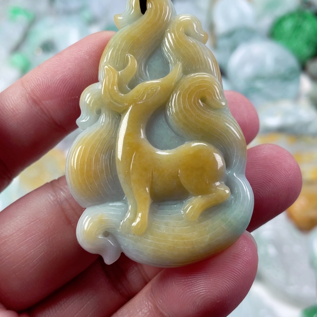 翡翠未镶嵌吊坠(不含链)