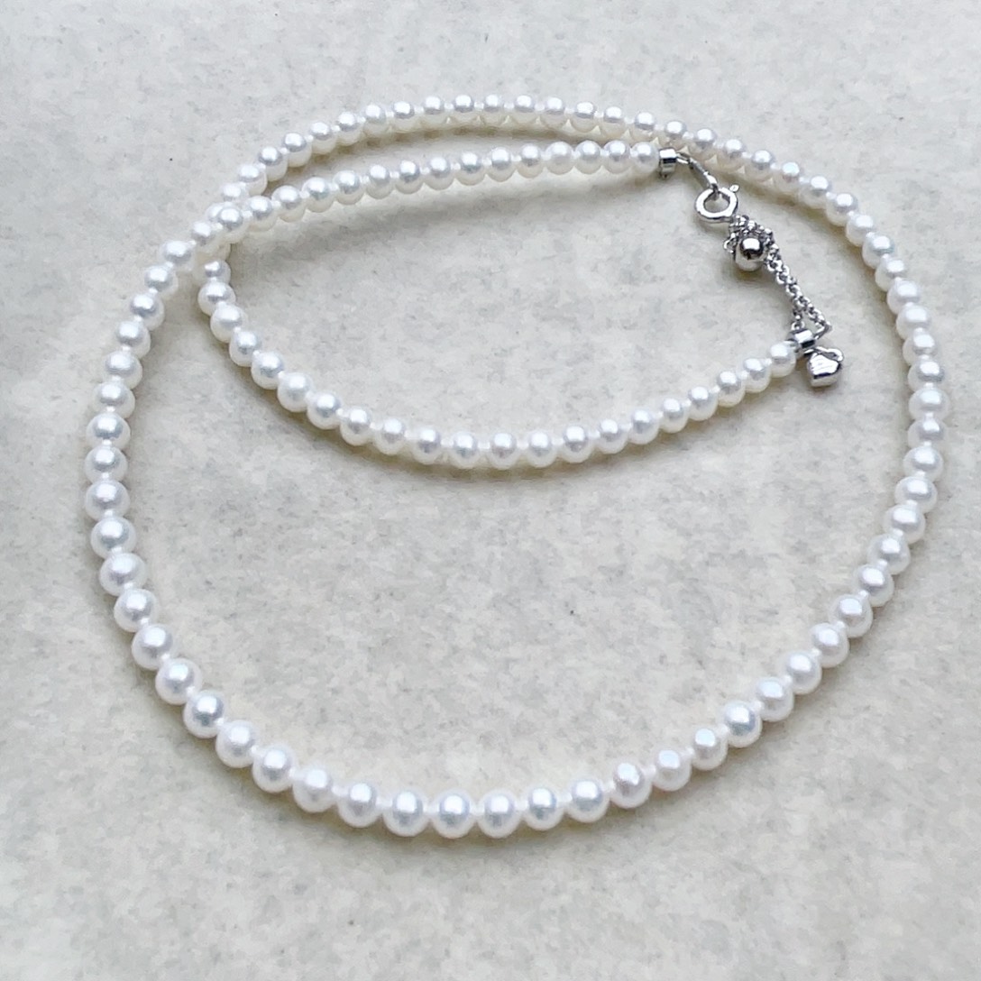 淡水珍珠颈饰银S925镶嵌