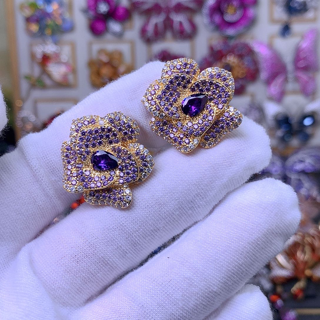 合成立方氧化锆铜刺马针2个