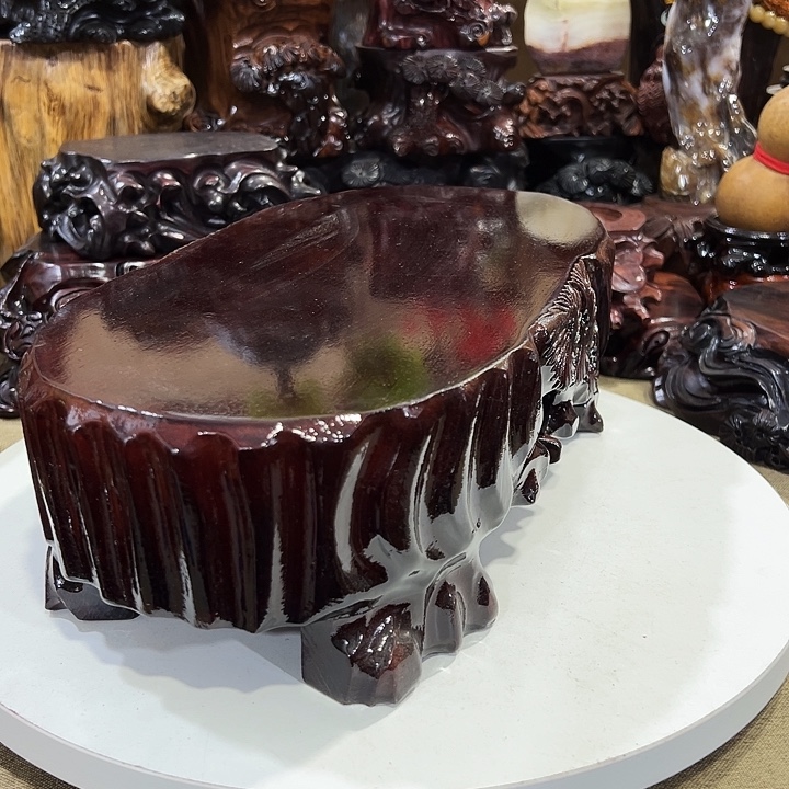 木窄版椭圆底座尺寸34*17.5*9.5