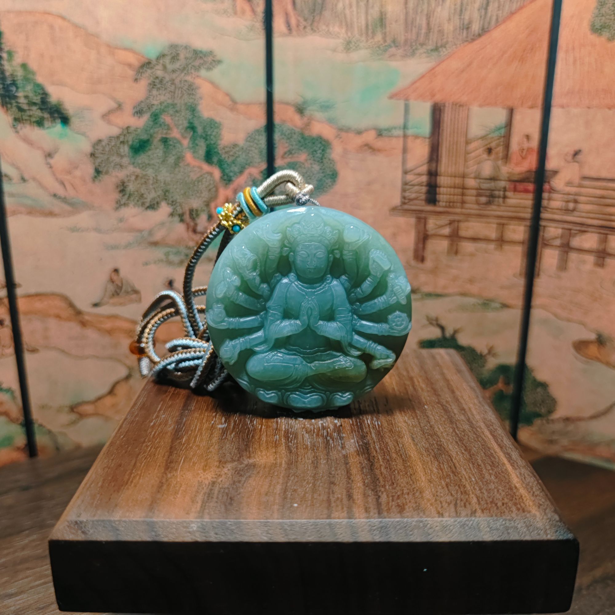 W和田玉千手观音吊坠（鼠）0510