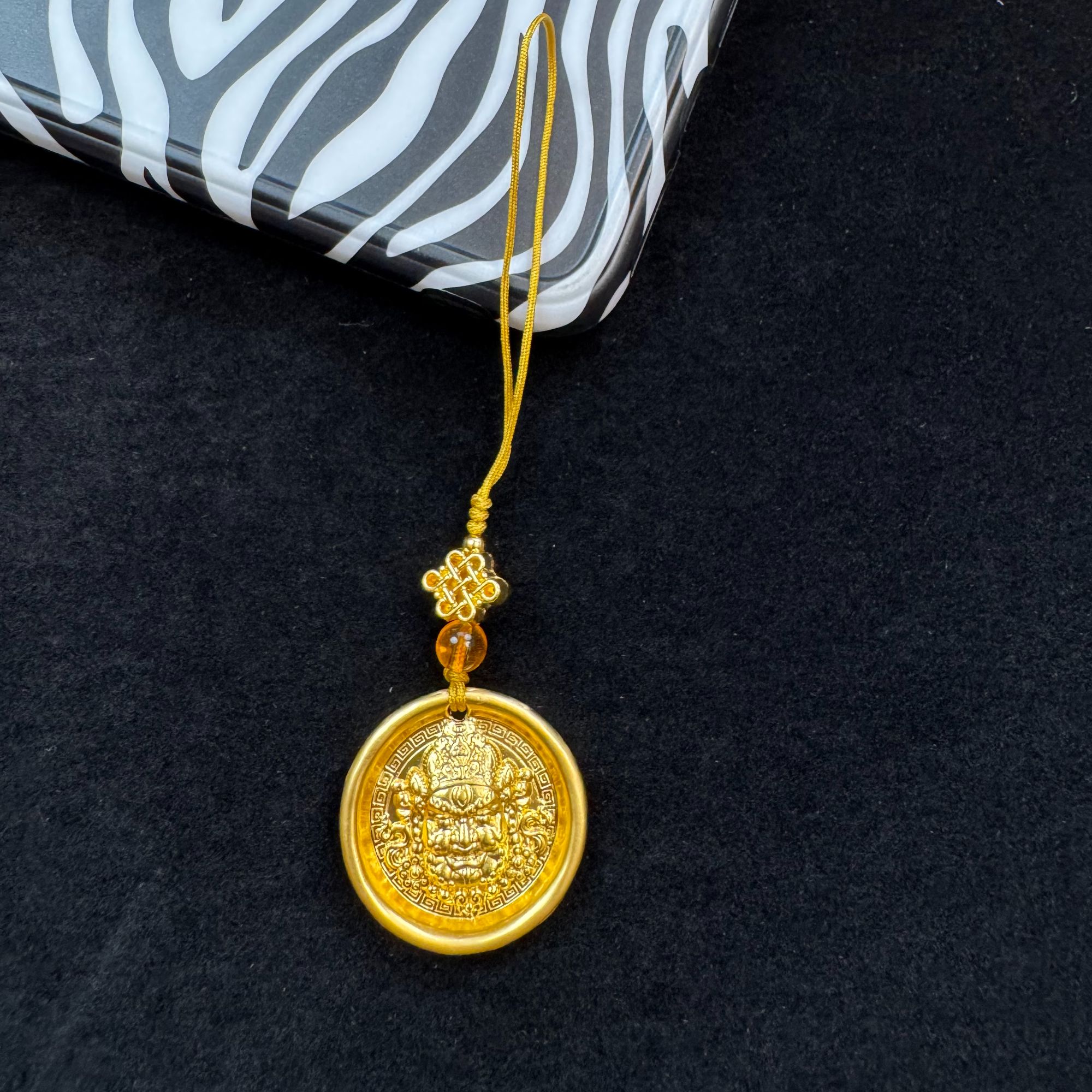 非金属布艺手链 来财财 手工轻奢百搭挂件压襟钥匙扣