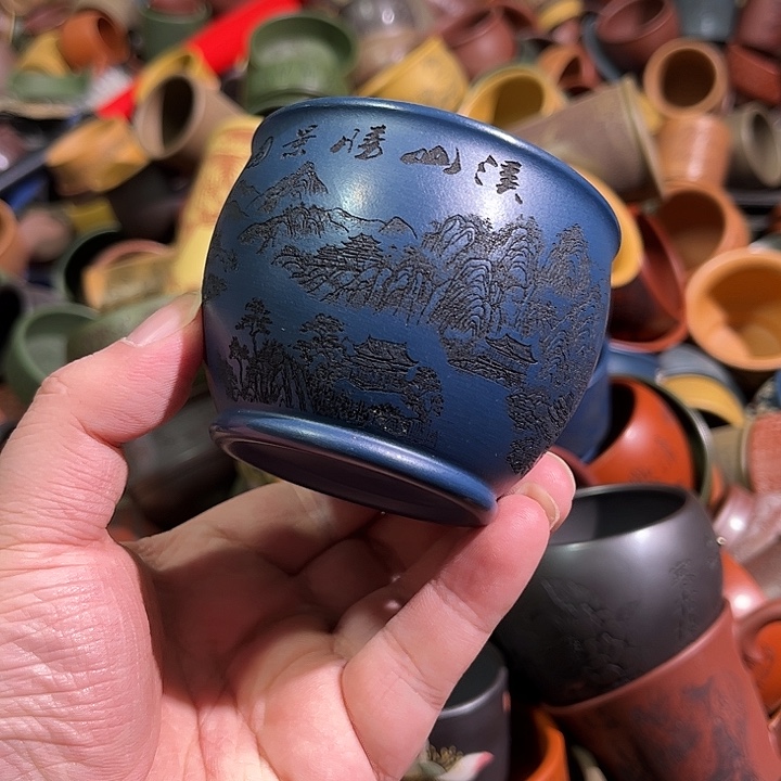 紫砂茶杯全手工紫砂主人杯