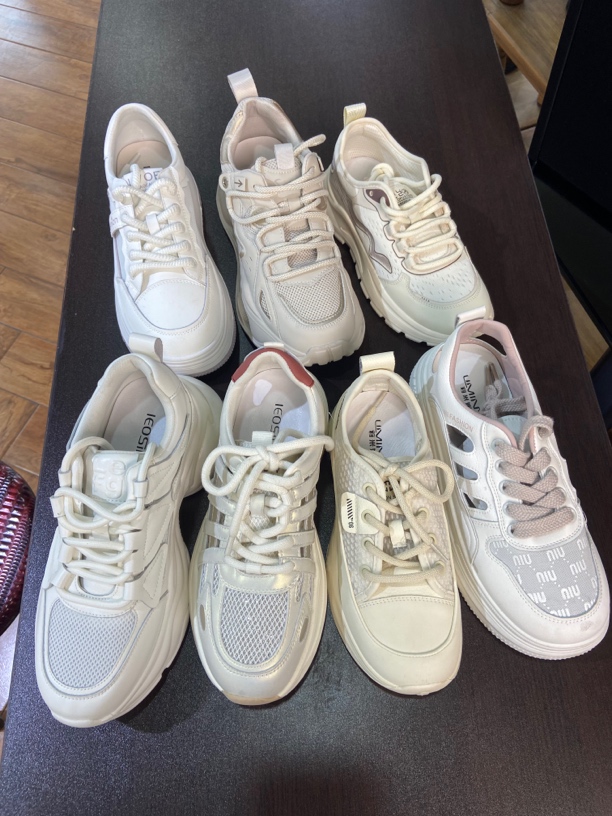 厚底时尚休闲鞋春夏季透气老爹鞋女鞋潮流潮鞋夏季百搭时尚鞋子