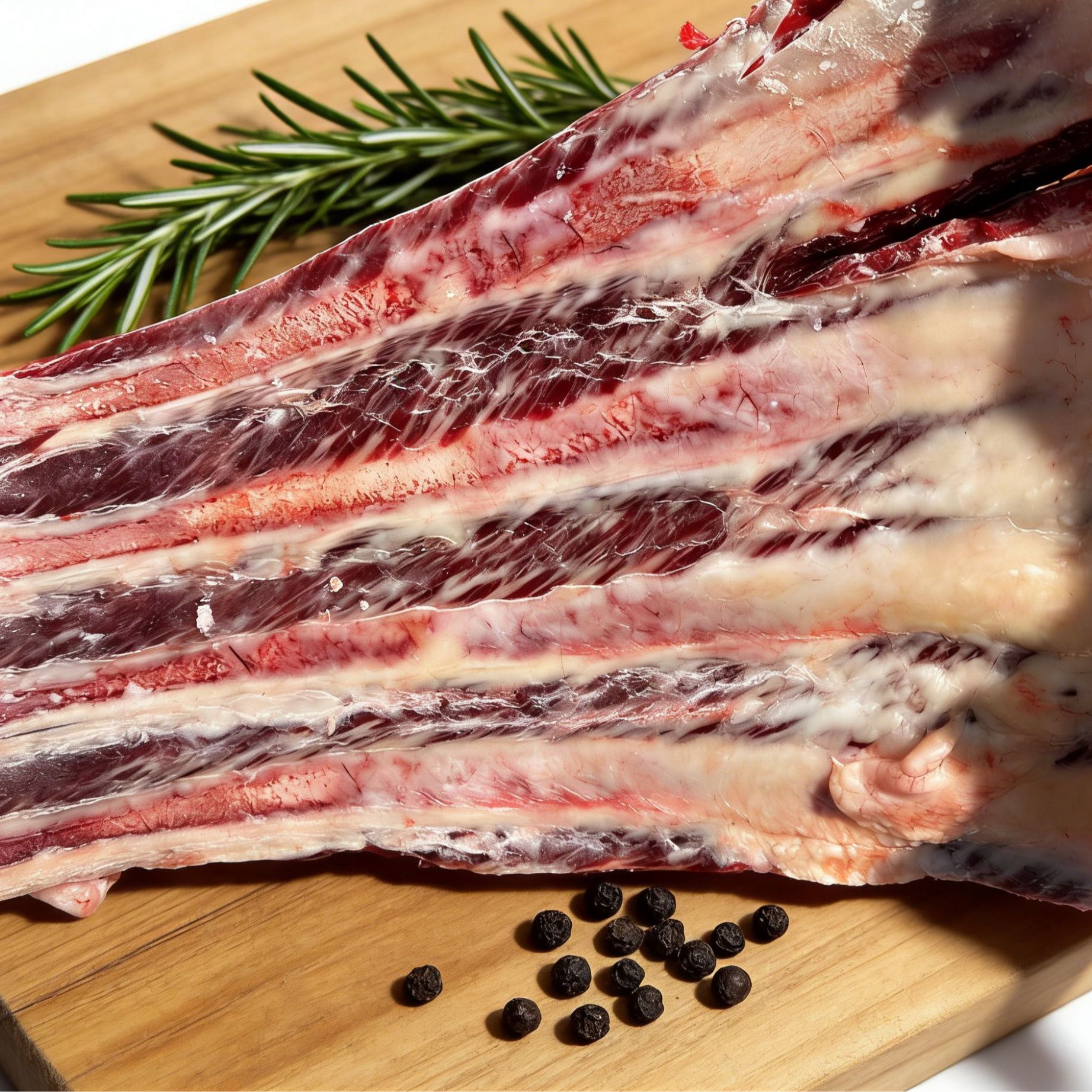 【牛肋条-5斤】新疆塔城褐牛安格斯鲜牛肉