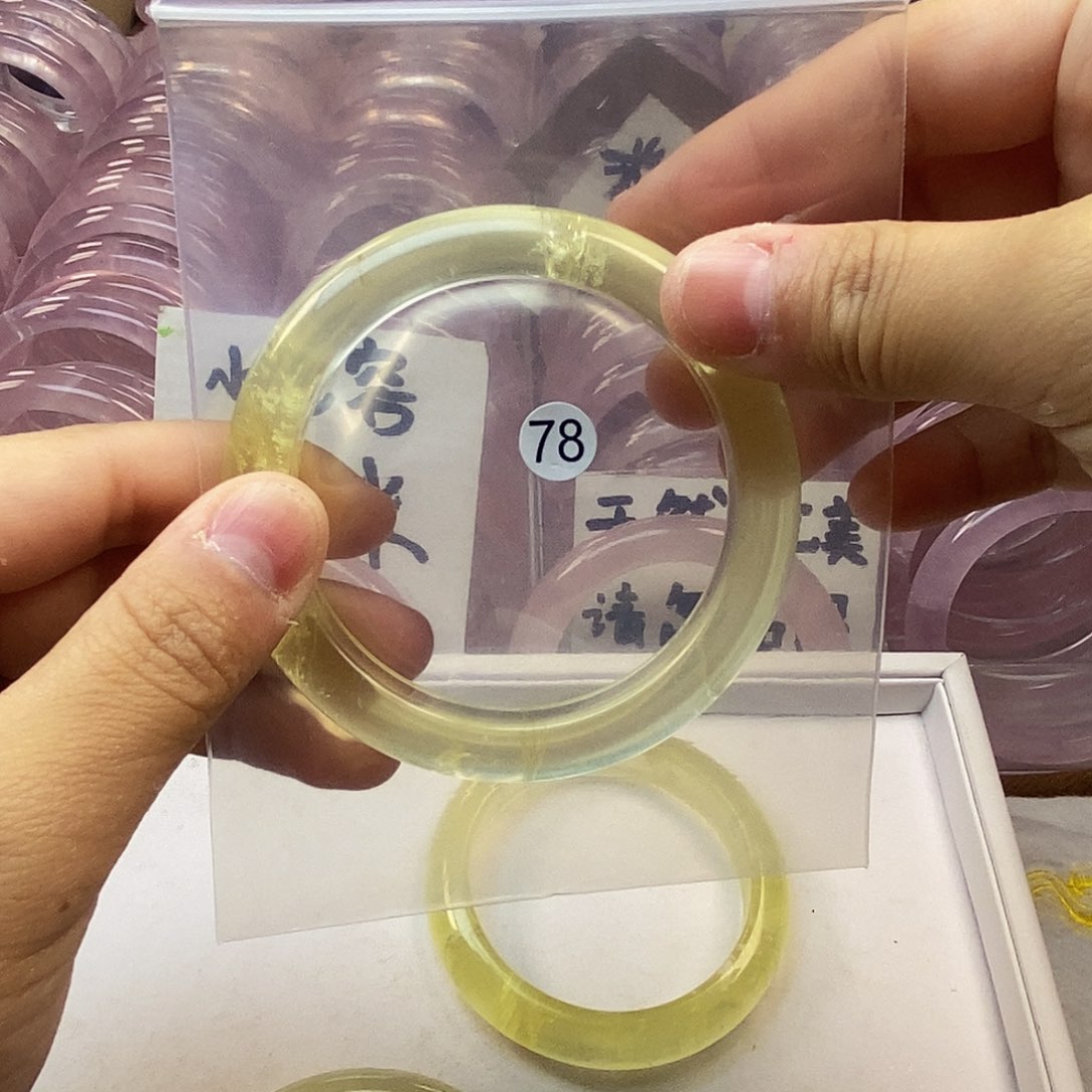水晶手镯未镶嵌心**愿手镯