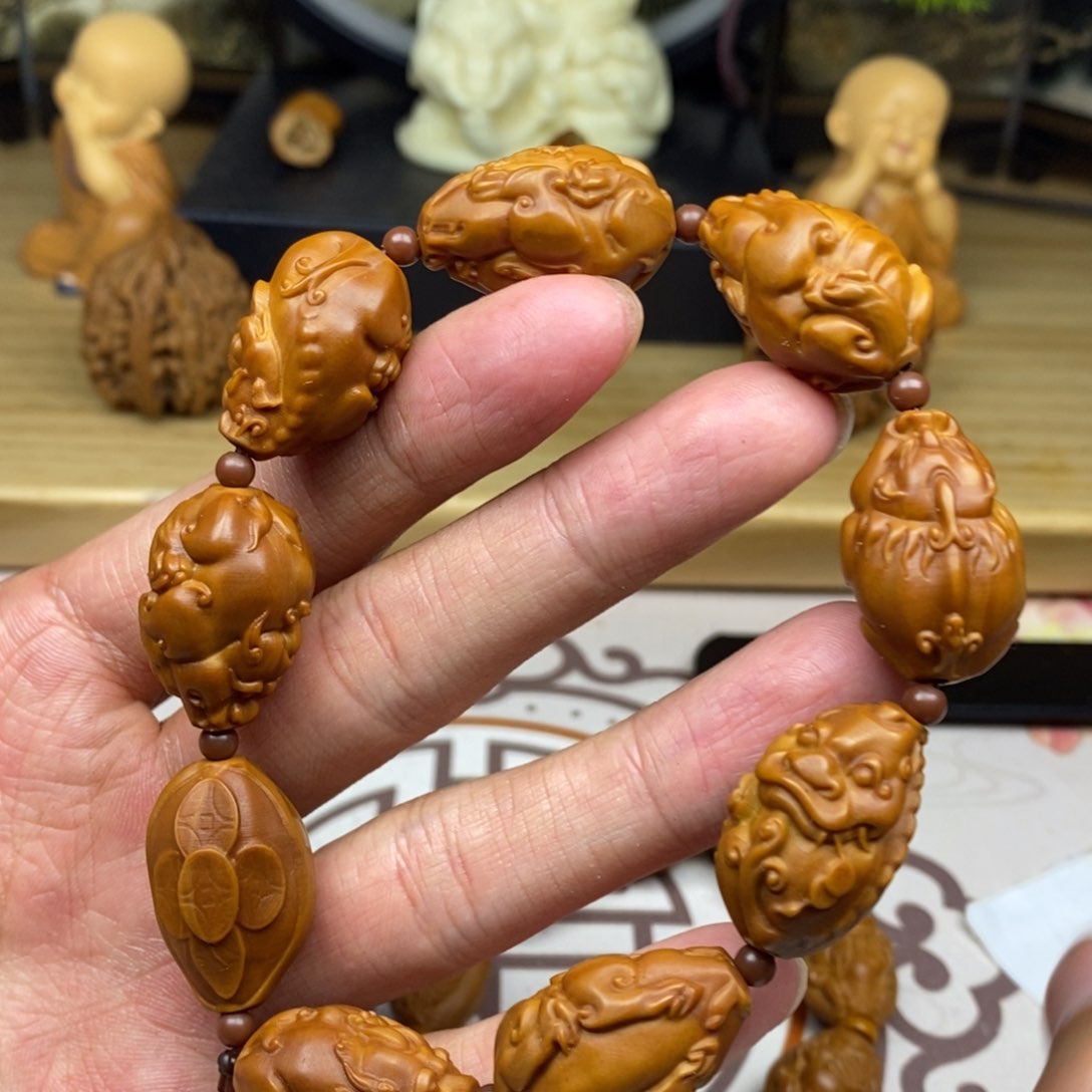 橄榄核手串/手链橄榄核雕工艺手串