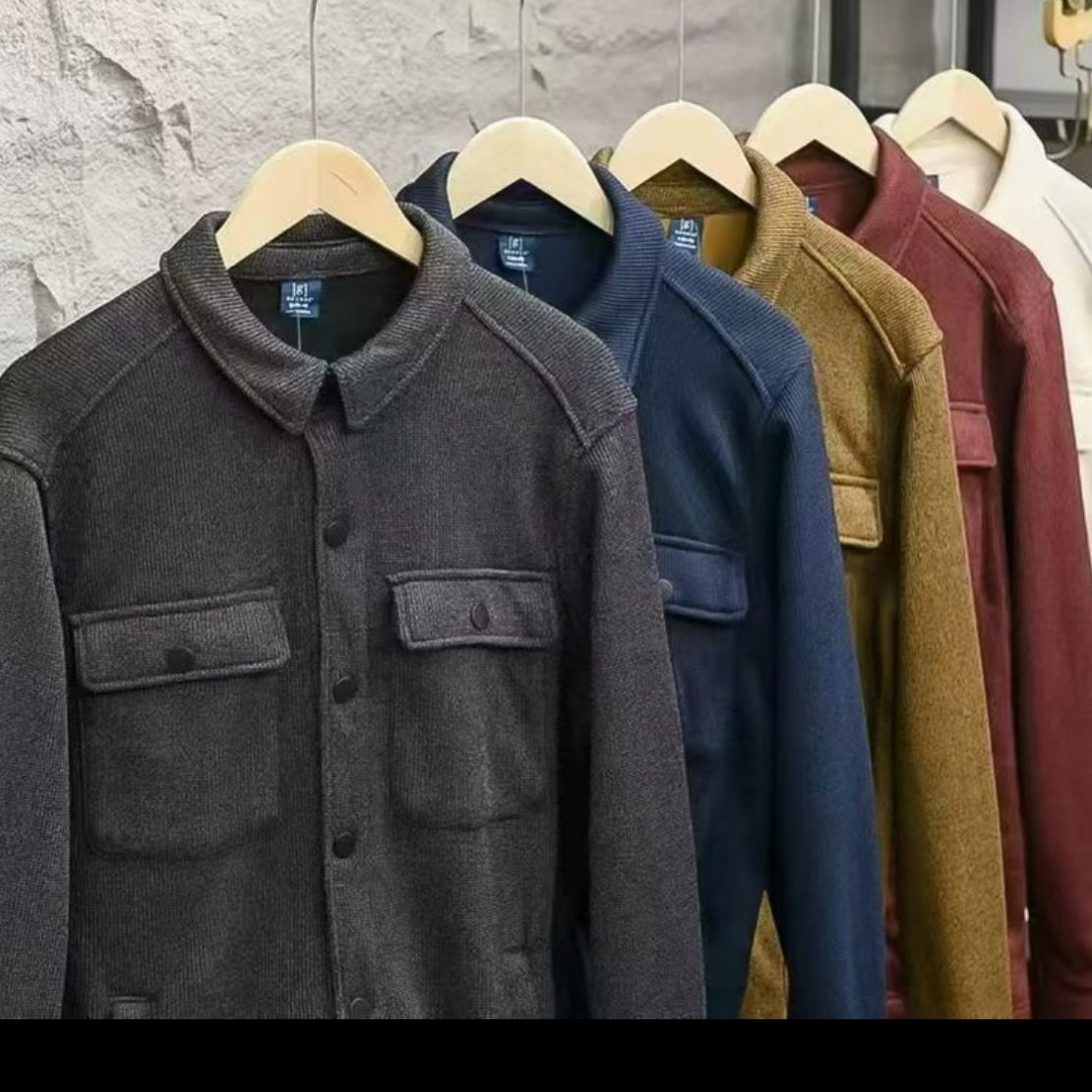 扣号直播卖大码男士休闲外套 