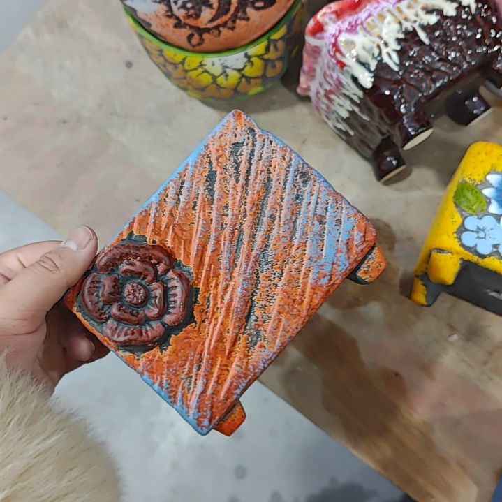 红陶吸水透气的白陶花盆凑满12发货