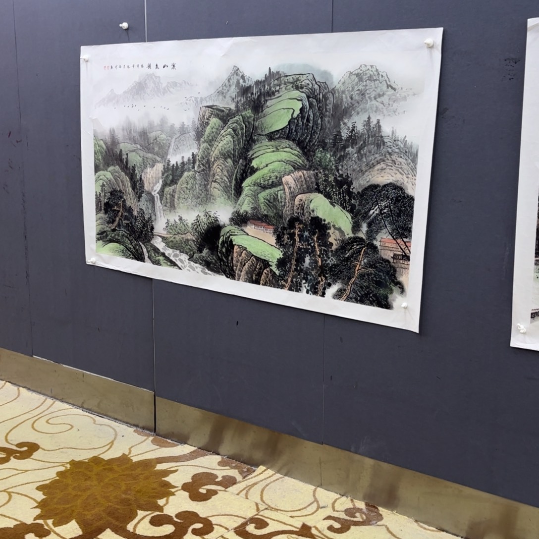 创***绘国画闫合行六尺童