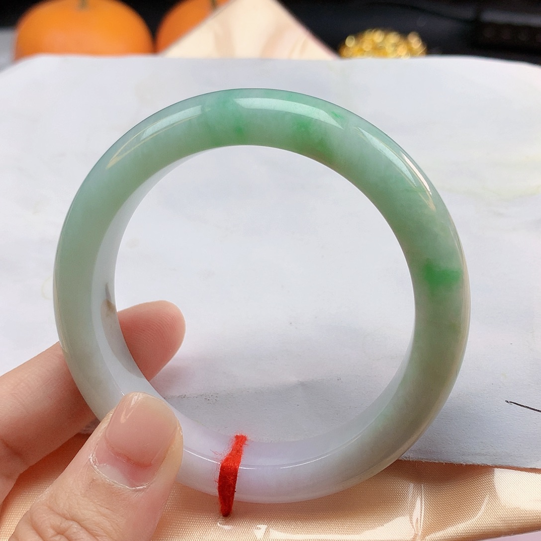 翡翠手镯未镶嵌55圈0802