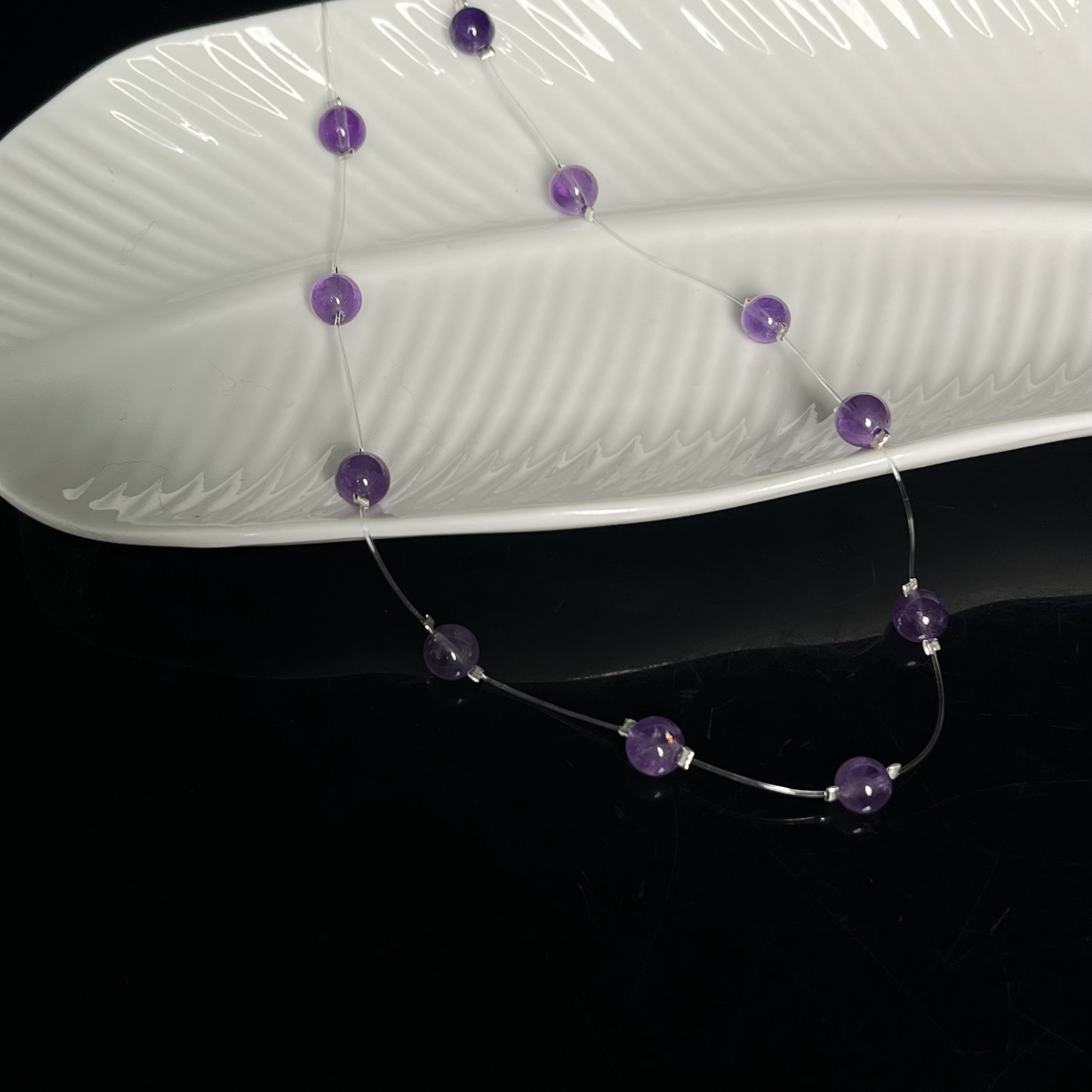 满天星紫水晶项链YC335多样性发其一