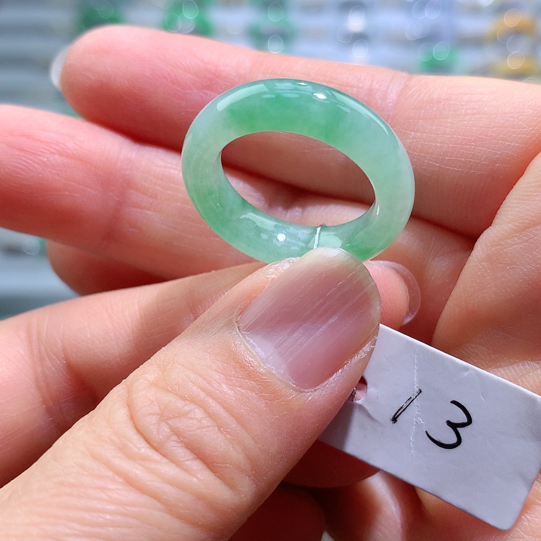 翡翠戒指未镶嵌13号